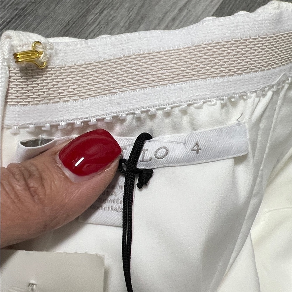 Black Halo woman’s Strapless pants romper/ white-cream / size 4 NWT - Picture 14 of 16